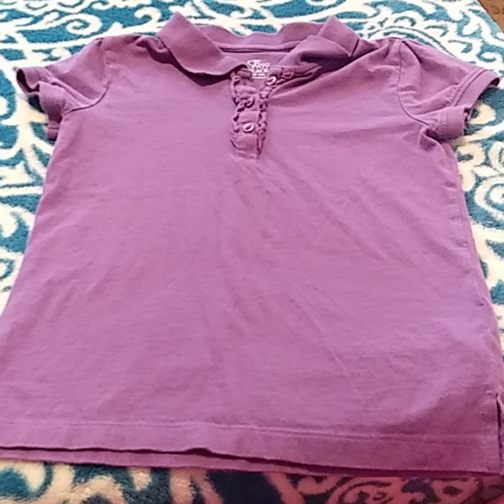 Girls short sleeve polo